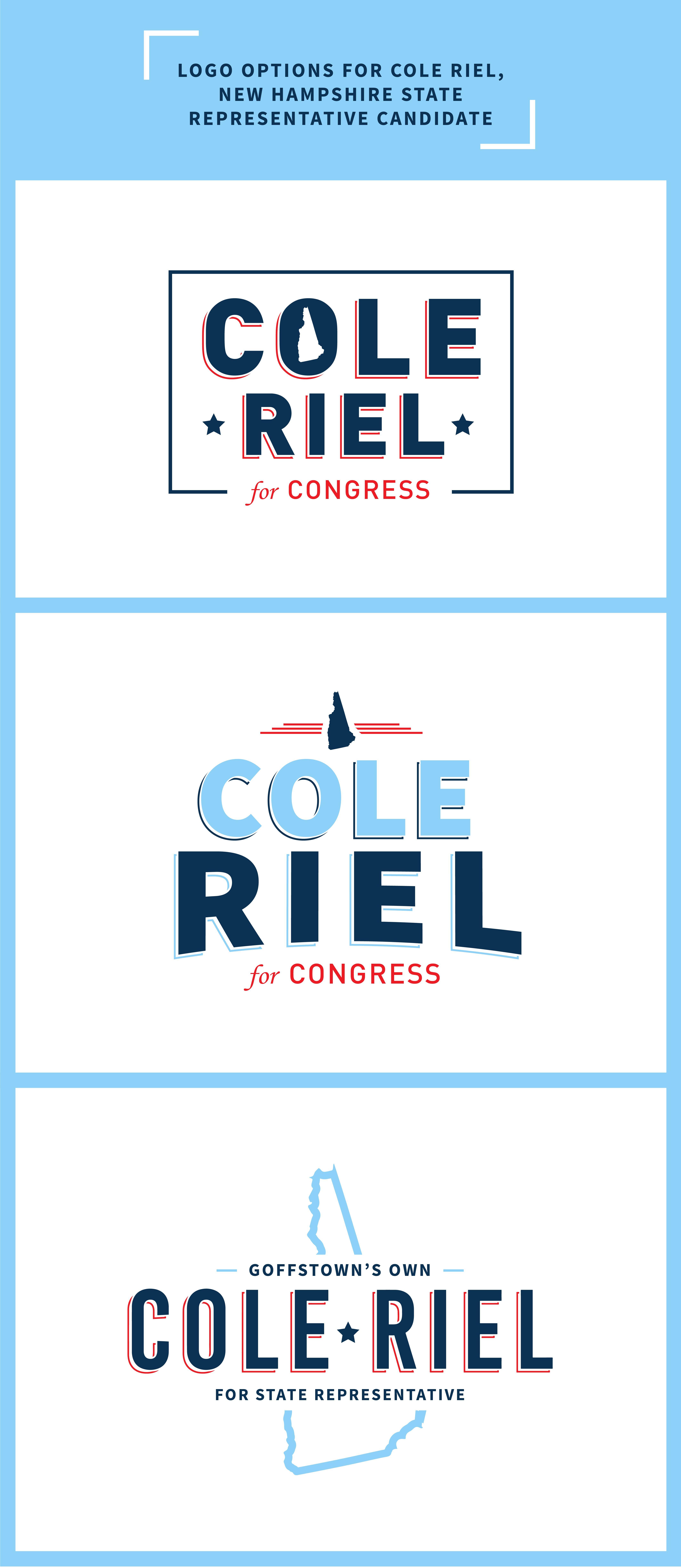 Representative Logo - Campaign logo design options for Cole Riel, House of Representatives ...