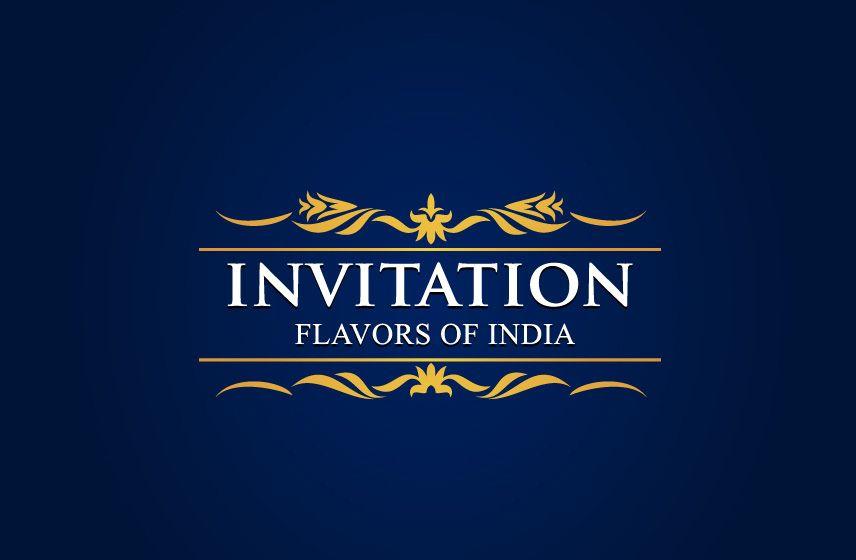 Invitation Logo - Modern, Colorful, Indian Restaurant Logo Design for INVITATION