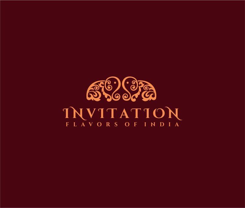 Invitation Logo - Modern, Colorful, Indian Restaurant Logo Design for INVITATION