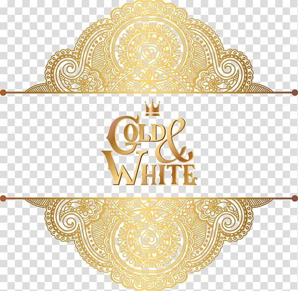 Invitation Logo - Wedding invitation Ornament Gold Pattern, European border pattern