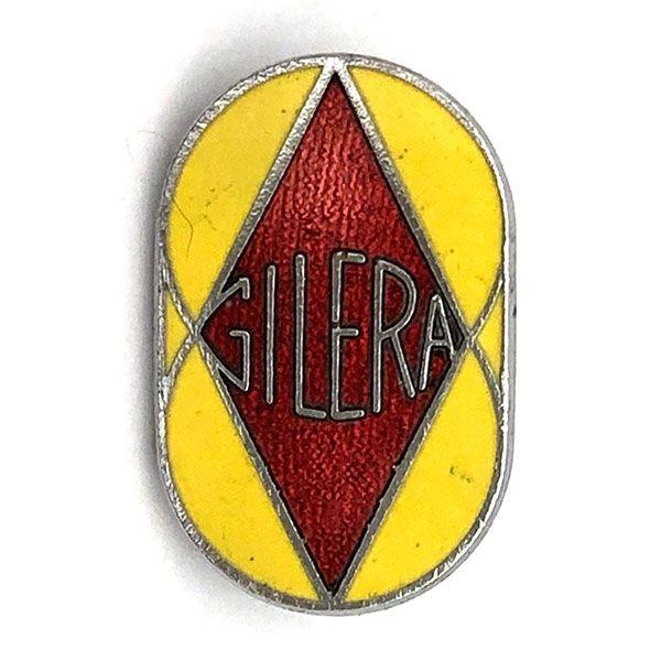 Gilera Logo - ジレラロゴピンバッジイエロー / red GILERA Logo Pin Yellow/Red