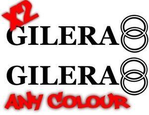 Gilera Logo - Details about X2 GILERA LOGO STICKERS DECALS GILERA RUNNER GRAPHICS 100% WATERPROOF 172 183