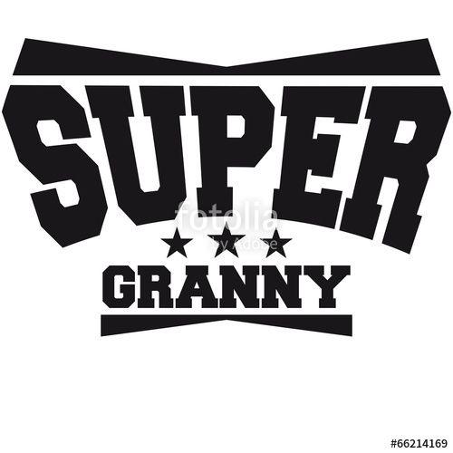 Grandma Logo - Super Granny Grandma Logo And Royalty Free Image