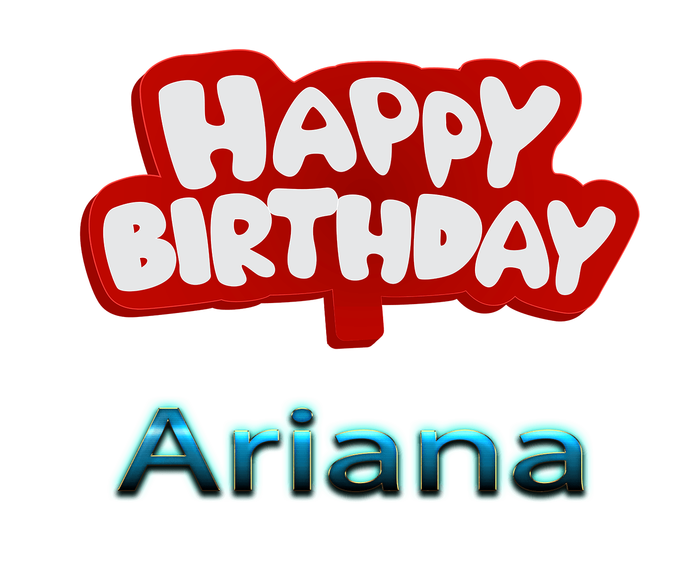 Ariana Logo - Ariana Happy Birthday Name Logo