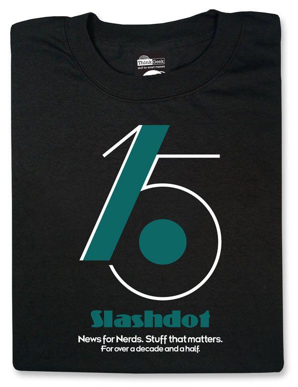 Slashdot Logo - Slashdot's 15th Anniversary Shirt | ThinkGeek Fashion | Logo design ...