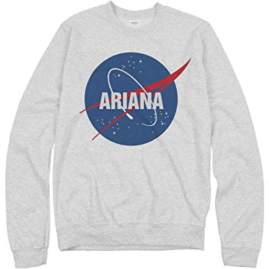 Ariana Logo - Amazon.com: NASA Logo Ariana Sweater: Unisex Gildan Crewneck ...