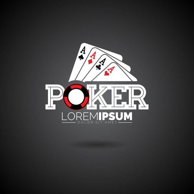 Cards Logo - Vector poker logo design template with gambling elements.casino