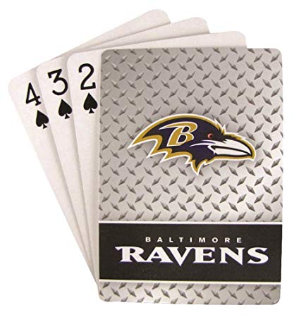 Cards Logo - Baltimore Ravens Logo Playing Cards Poker Deck Nfl