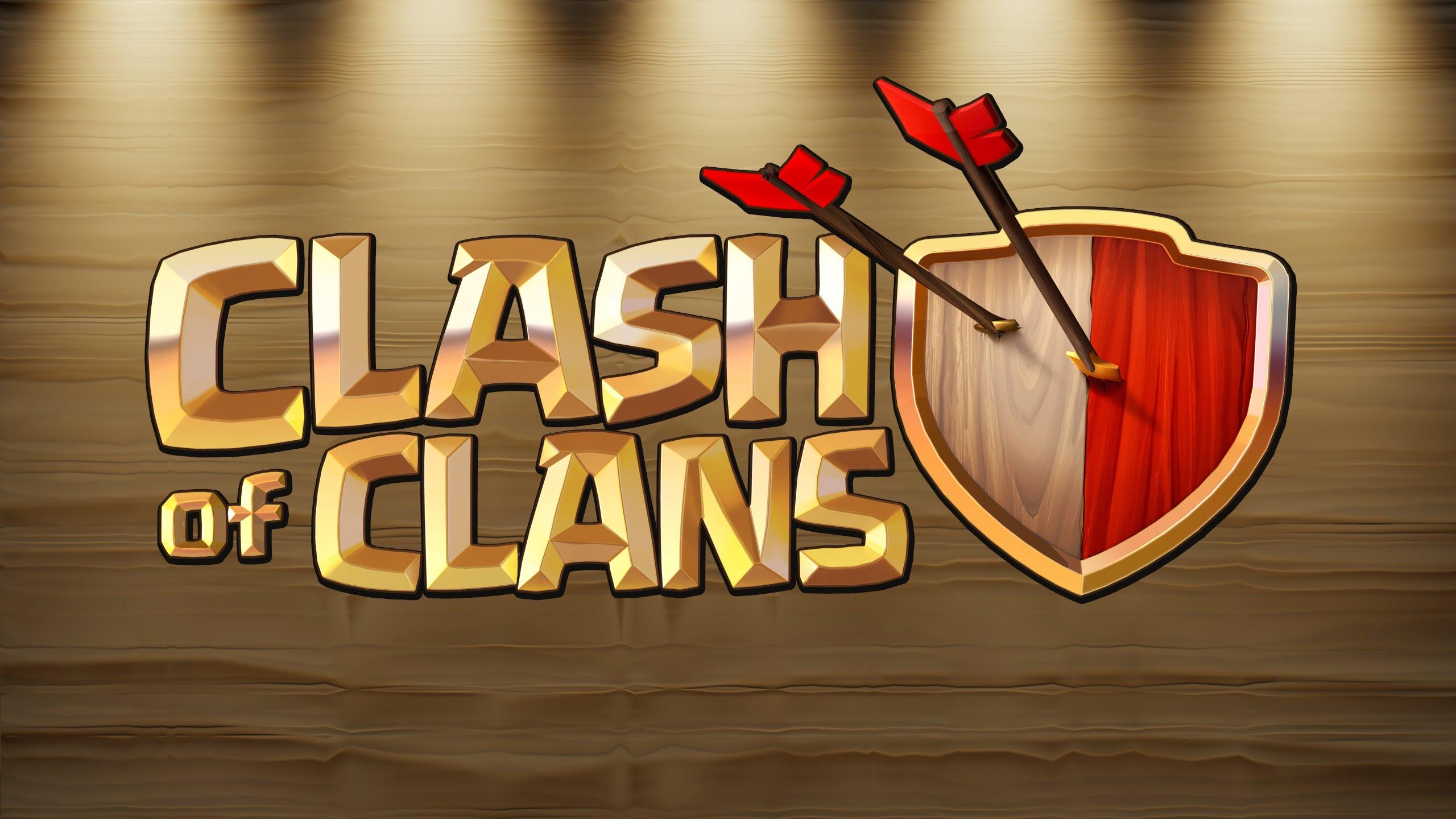 Coc Logo - coc-games-4u: Clash Of Clans Logo Gold Wallpaper #28688 Wallpaper ...
