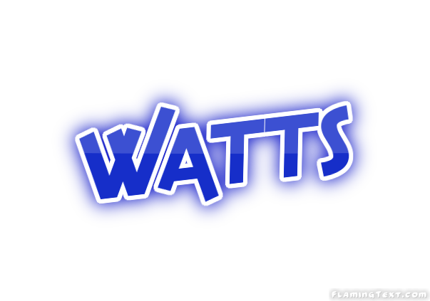 Watts Logo - United States of America Logo. Free Logo Design Tool from Flaming Text