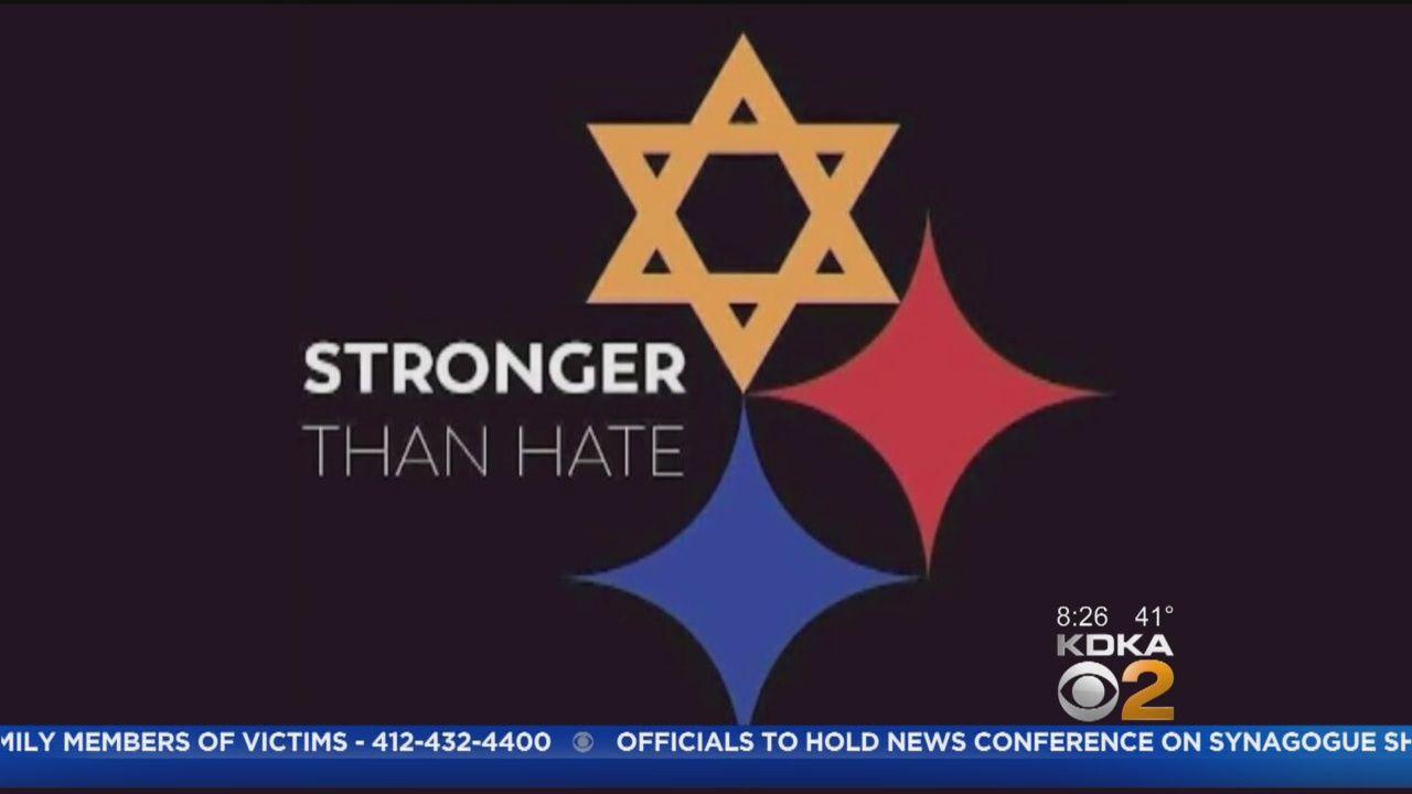 KDKA Logo - Rendition Of Pittsburgh Steelers Logo Sends Message 'Stronger Than Hate'