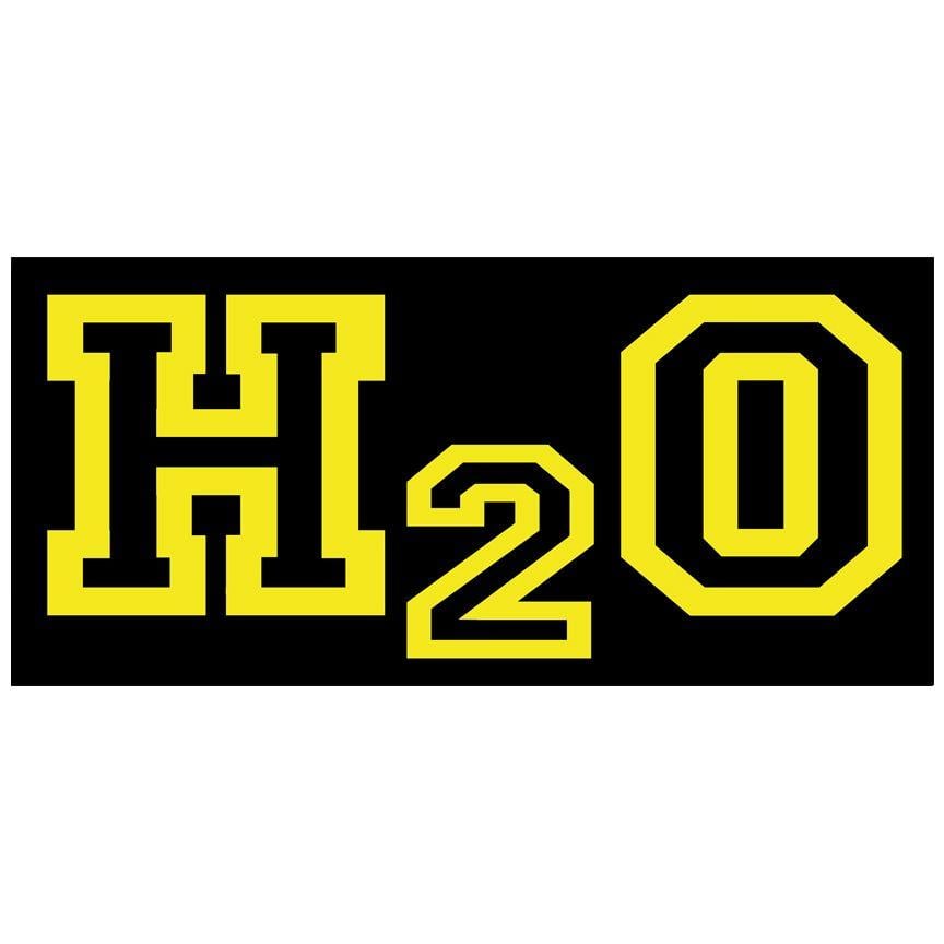 H2O Logo - Buy H2O 'Logo' Yellow Sticker at Bridge Nine Records