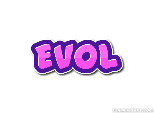 Evol Logo - Evol Logo | Free Name Design Tool from Flaming Text