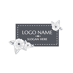 Black and White Flower Logo - Free Flower Logo Designs | DesignEvo Logo Maker