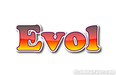 Evol Logo - Evol Logo | Free Name Design Tool from Flaming Text