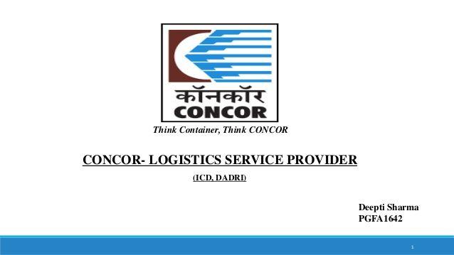 Concor Logo - Deepti sharma SIP- CONCOR ppt