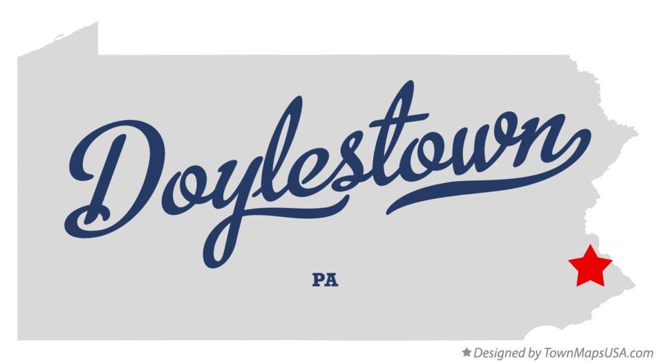 Doylestown Logo - Map of Doylestown, Bucks County, PA, Pennsylvania