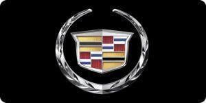 Cadllac Logo - Cadillac Emblem On Black Photo License Plate