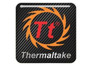 Thermaltake Logo - Details about Thermaltake 1x1 Chrome Domed Case Badge / Sticker Logo