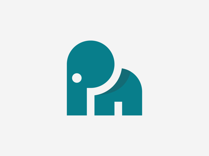 PN Logo - PN Geometric elephant ( solid shot ) ! by Nour Oumousse on Dribbble