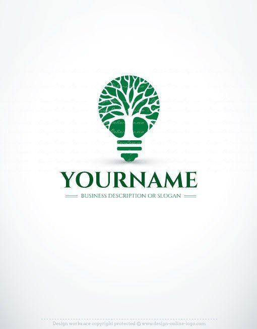 Lamp Logo - Exclusive Design: Tree of Light Logo + FREE Business Card