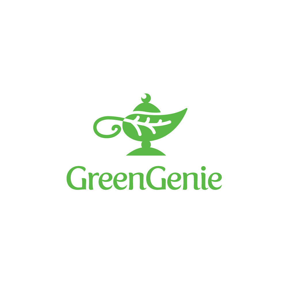 Lamp Logo - For Sale—Green Genie Leaf Lamp Logo