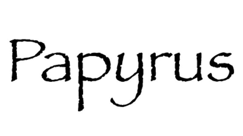 Papyrus Logo - Papyrus | Know Your Meme