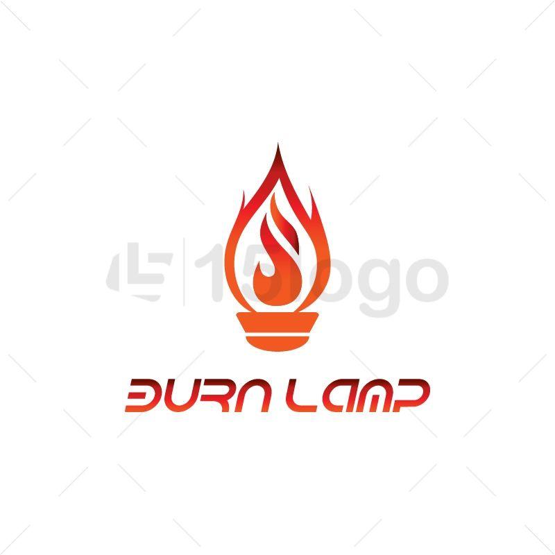 Lamp Logo - Burn Lamp Logo Design