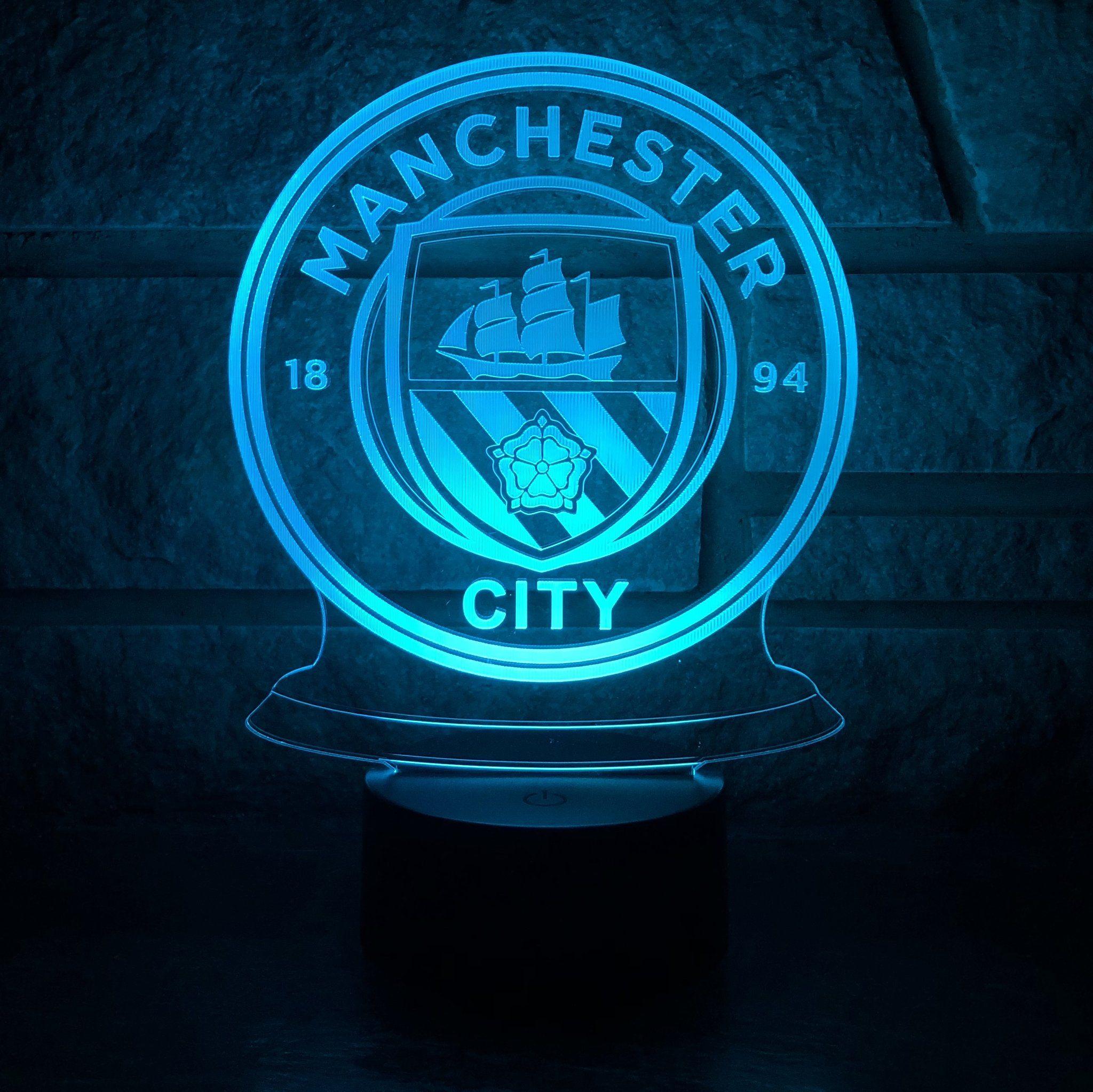 Lamp Logo - LED Lamp 'Man City'