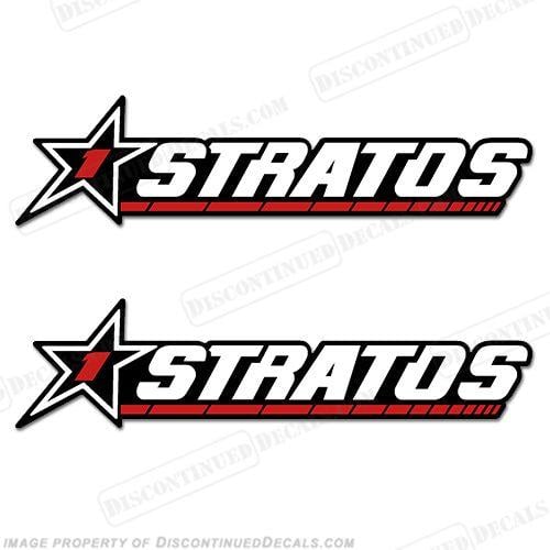 Stratos Logo - Stratos 1 Boats Logo Decal (Set of 2)