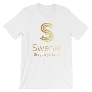 Swerve Logo - Swerve Stay In Yo Lane Faded Gold Unisex Short-Sleeve Men's Tee ...