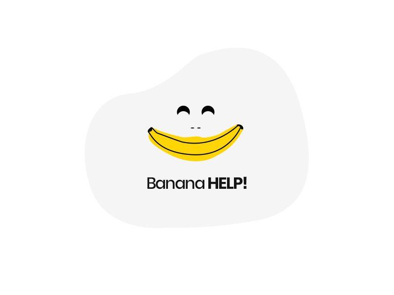 2nd Logo - Banana Help! App 2nd Logo by Vijay on Dribbble