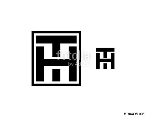 HT Logo - Square Initial Letter TH or HT Monogram Symbol Logo Vector