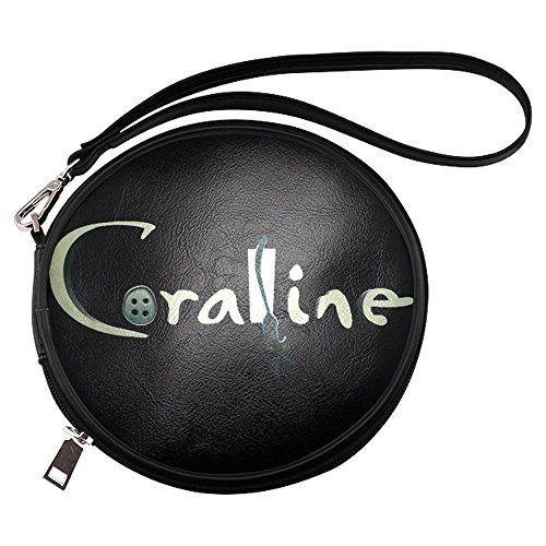 Coraline Logo - Findom Women's Coraline Logo Round Makeup Bag Black
