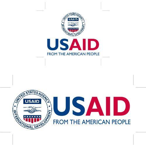 USAID Logo - USAID 2.5″ x 3.5″ stickers with UV coating (Min. 1000 Pcs)