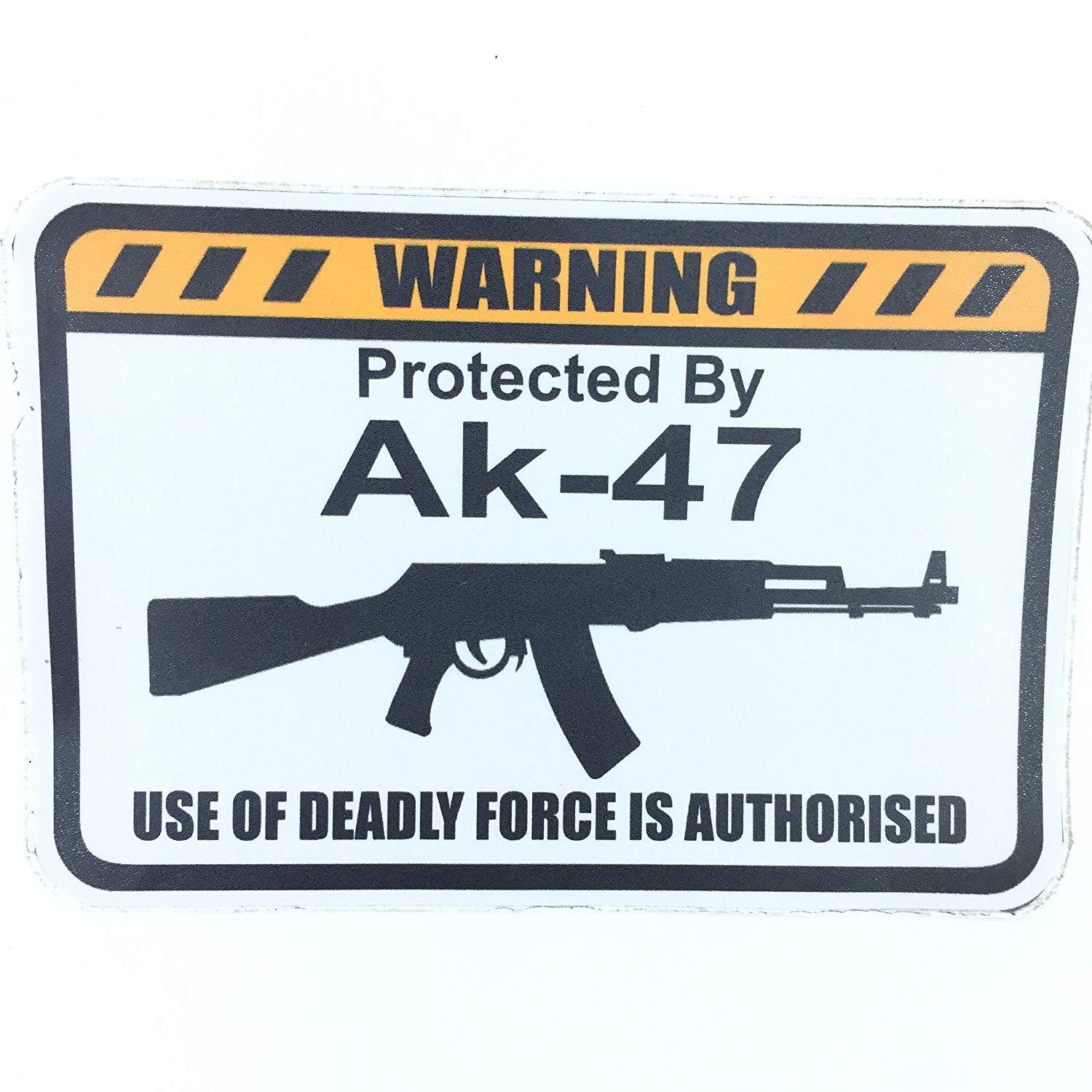 AK-47 Logo - Clean & Clever Car Logo Protected Warning Car logo Sticker (3.25 x 5  Inches, Mix)