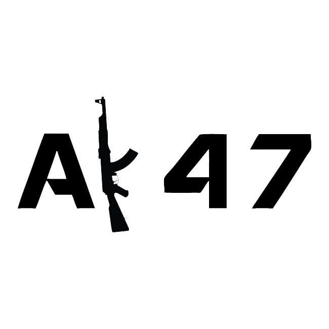 AK-47 Logo - AK 47 DECAL STICKER