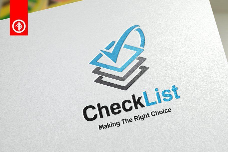 Verify Logo - Check List / Verify Template Logo Templates Creative Market