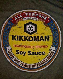 Kikkoman Logo - Details About Official KIKKOMAN SOY SAUCE T Shirt Grey Men's L Large Super Soft T Shirt NEW