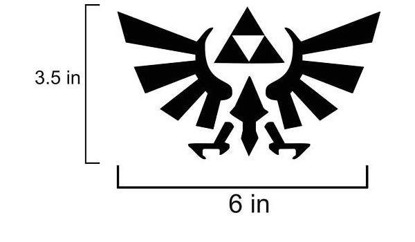 Triforce Logo - Amazon.com: Legend of Zelda Triforce Logo Vinyl Wall Art Decal ...