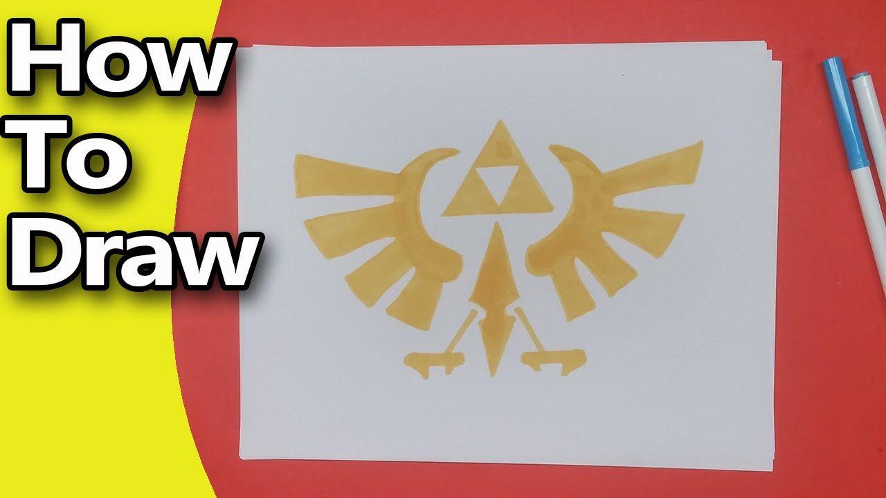 Triforce Logo - How to Draw the Zelda Logo Triforce Emblem Easy! Step by Step ...
