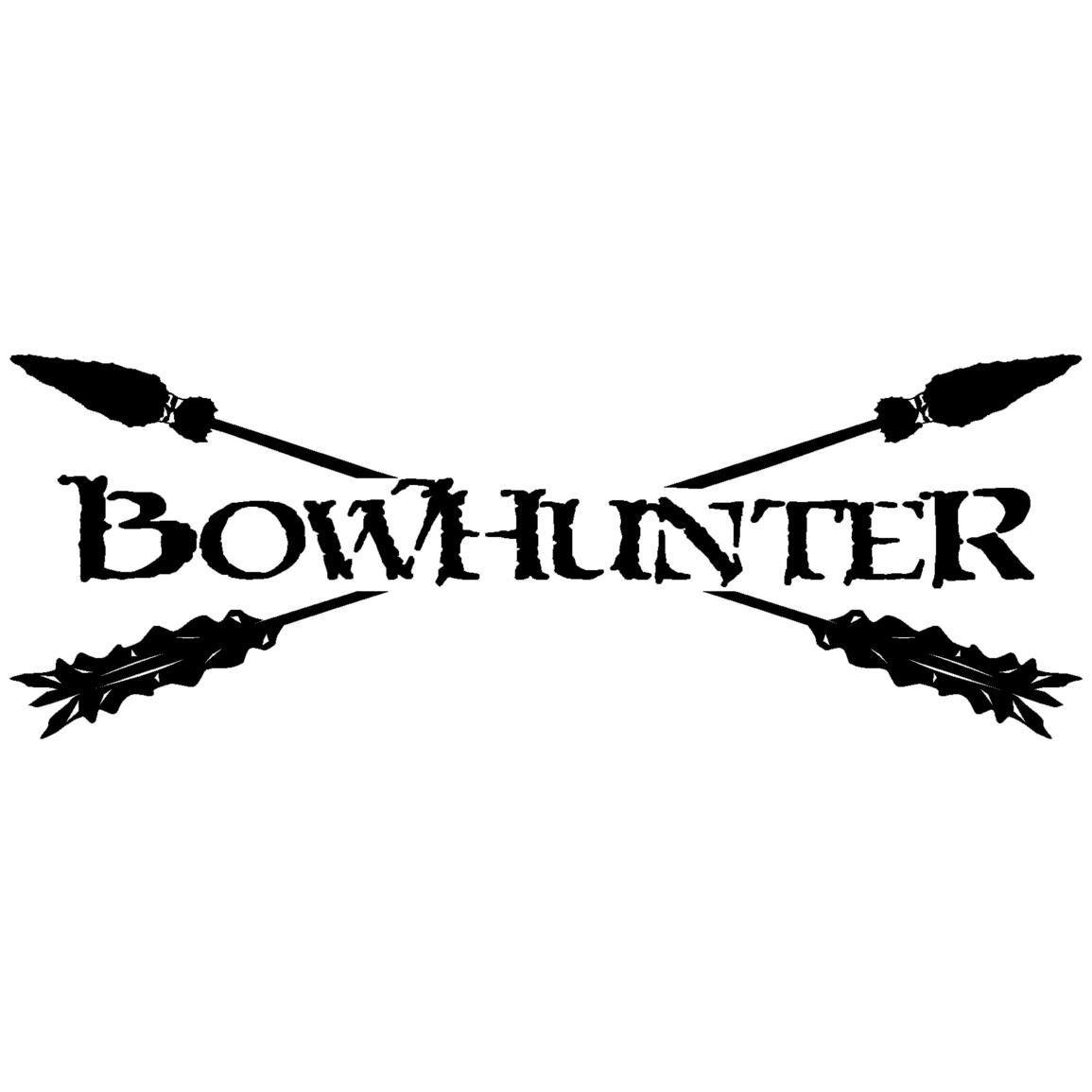 Bowhunter Logo - Rear Window bow hunting logo decals. outdoor decals bowhunter decal