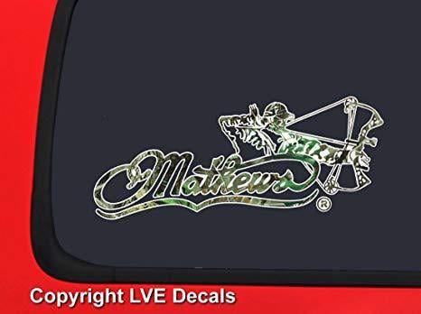 Bowhunter Logo - Mathews Bowhunter Logo Camo Hunting window decal sticker