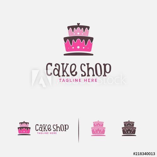 Swoop Logo - Cake Shop logo designs vector, Sweet Swoop logo designs vector, Pink ...