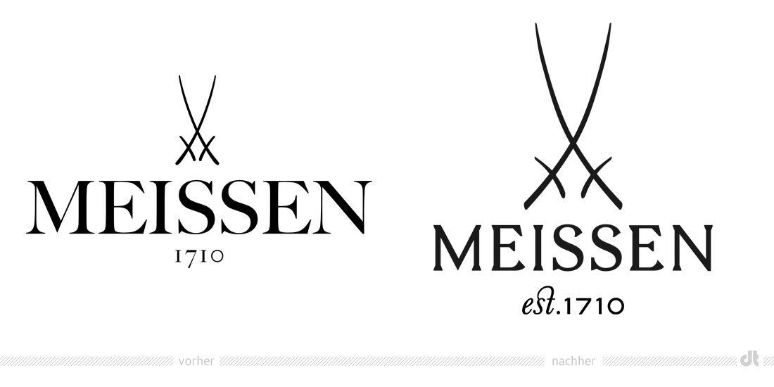 Meissen Logo - Staatliche Porzellan-Manufaktur Meissen Logo – vorher und nach ...