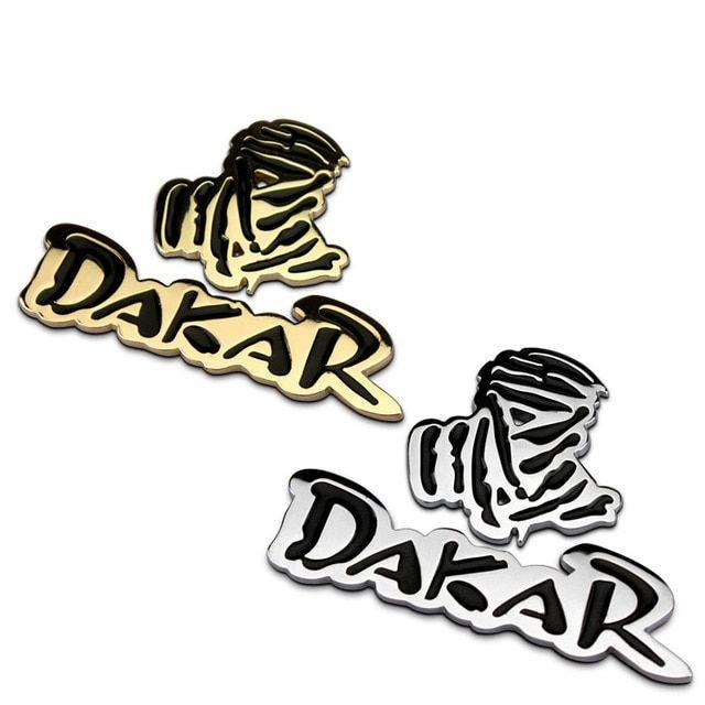 Dakar Logo - US $8.1. High Quality 3D DAKAR Rally Racing Badge Metal Sticker DAKAR Logo Car Decor Stickers Car Refit Emblem Gold Silver Car Styling