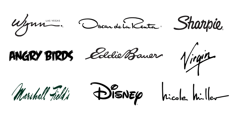 Handwriting Logo - Types of logos: lettermarks, wordmarks, pictorial marks