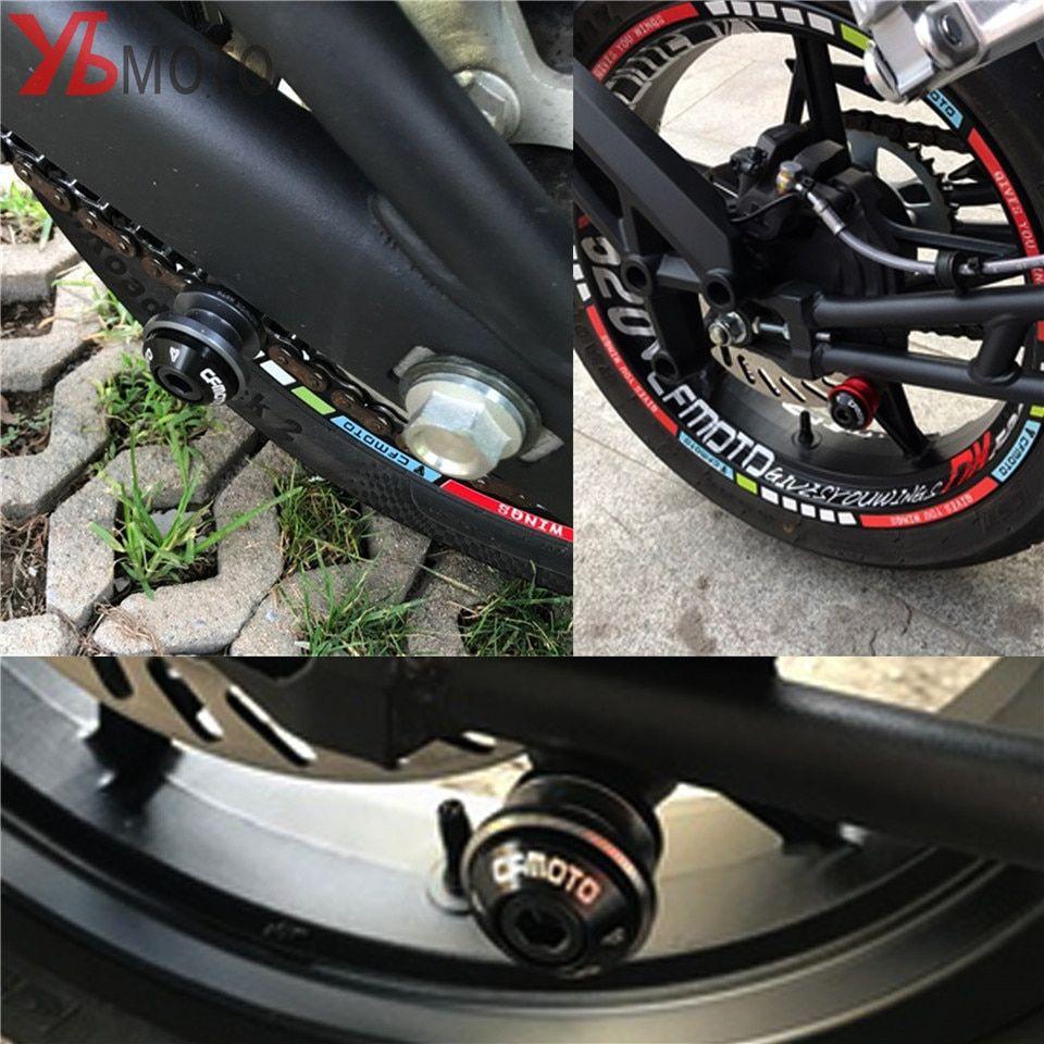 Cfmoto Logo - US $8.62 49% OFF|FOR CFMOTO 400NK/650NK Motorcycle CNC Swingarm Sliders  Spools CFMOTO LOGO 10MM 400 NK 600 NK High Quality Accessories -in Covers &  ...