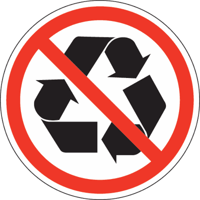 Non-Recyclable Logo - Non Recyclable