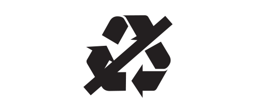 Non-Recyclable Logo - reCollect2 Recycling Receptacle